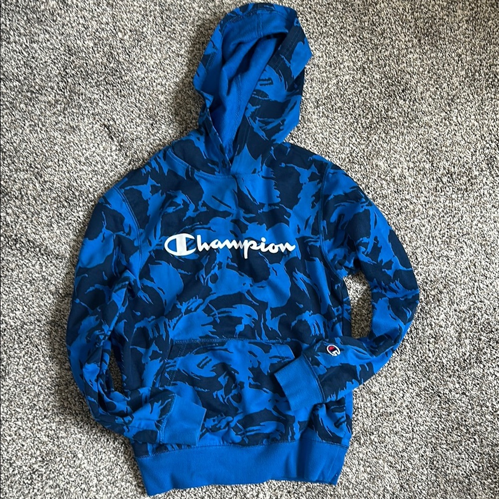 Champion Blue Camo Hoodie